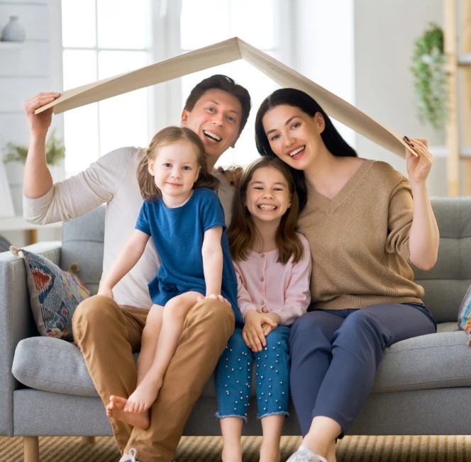 family over roof