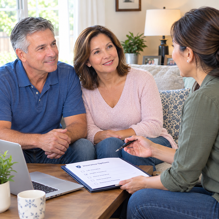 Friendly Insurance Consultation at Home